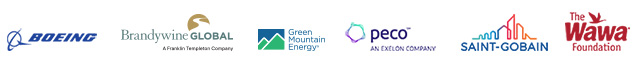 Corporate Sponsors, Boeing, Brandywine Global, Green Mountain Energy, Peco, Saint-Gobain, The Wawa Foundation.